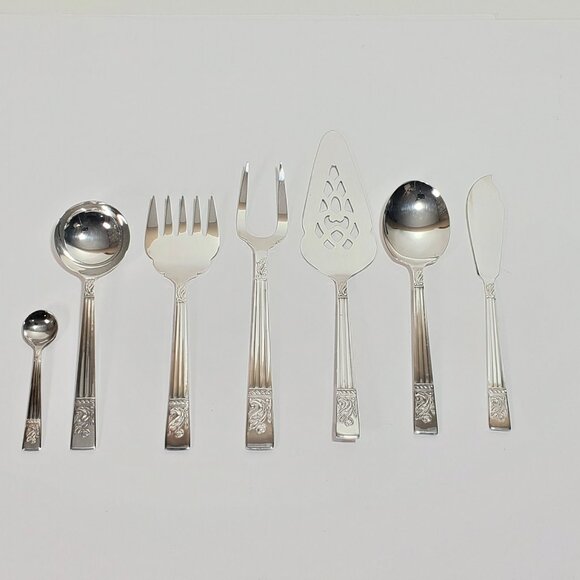 Vintage Angora Silver Plate Charcuterie / Serving Set – 7 Piece  Made in England - Picture 3 of 14